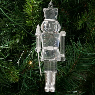 Clear Nutcracker Ornament