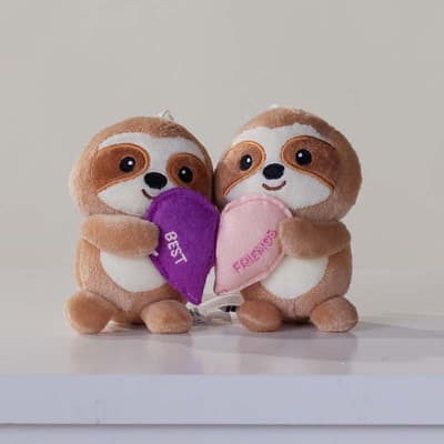 Sloth Besties Plush Clip 2 Pack