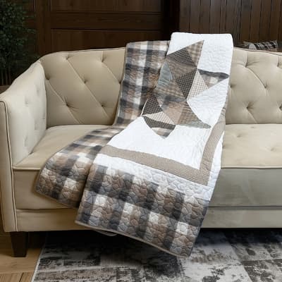 Donna Sharp Smoky Star Cotton Throw Blanket