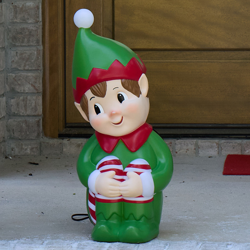 Elf in a mailbox blowmold shops FIRM!