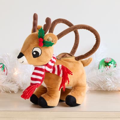 Reindeer Plush Bag