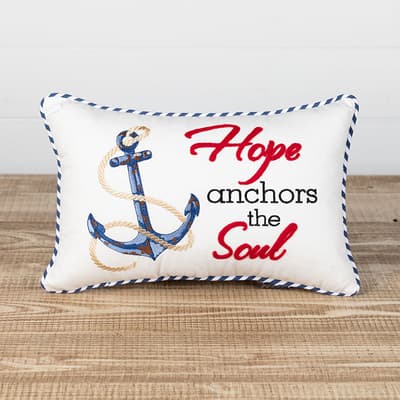 Hope Anchors The Soul Decorative Pillow