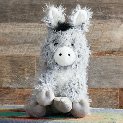 Fluffy Donkey Medium Plush