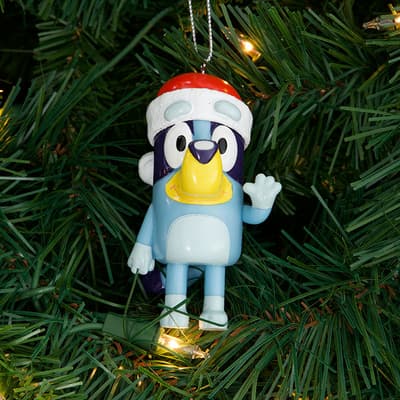 Bluey in Santa Hat Ornament
