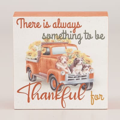 Thankful Mini Block Sign