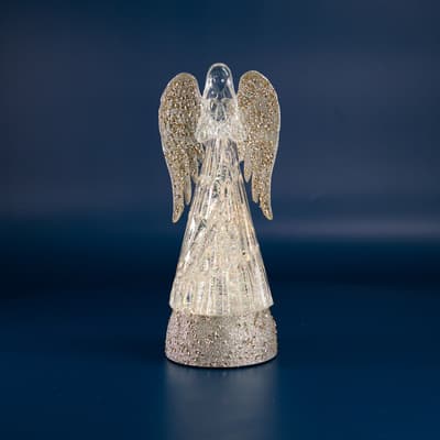 LED Angel Glitter Globe