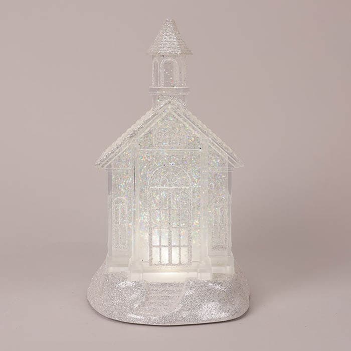 Acrylic Church Glitter Globe - Cracker Barrel