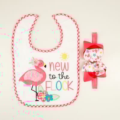 New to the Flock Bib and Headband Set