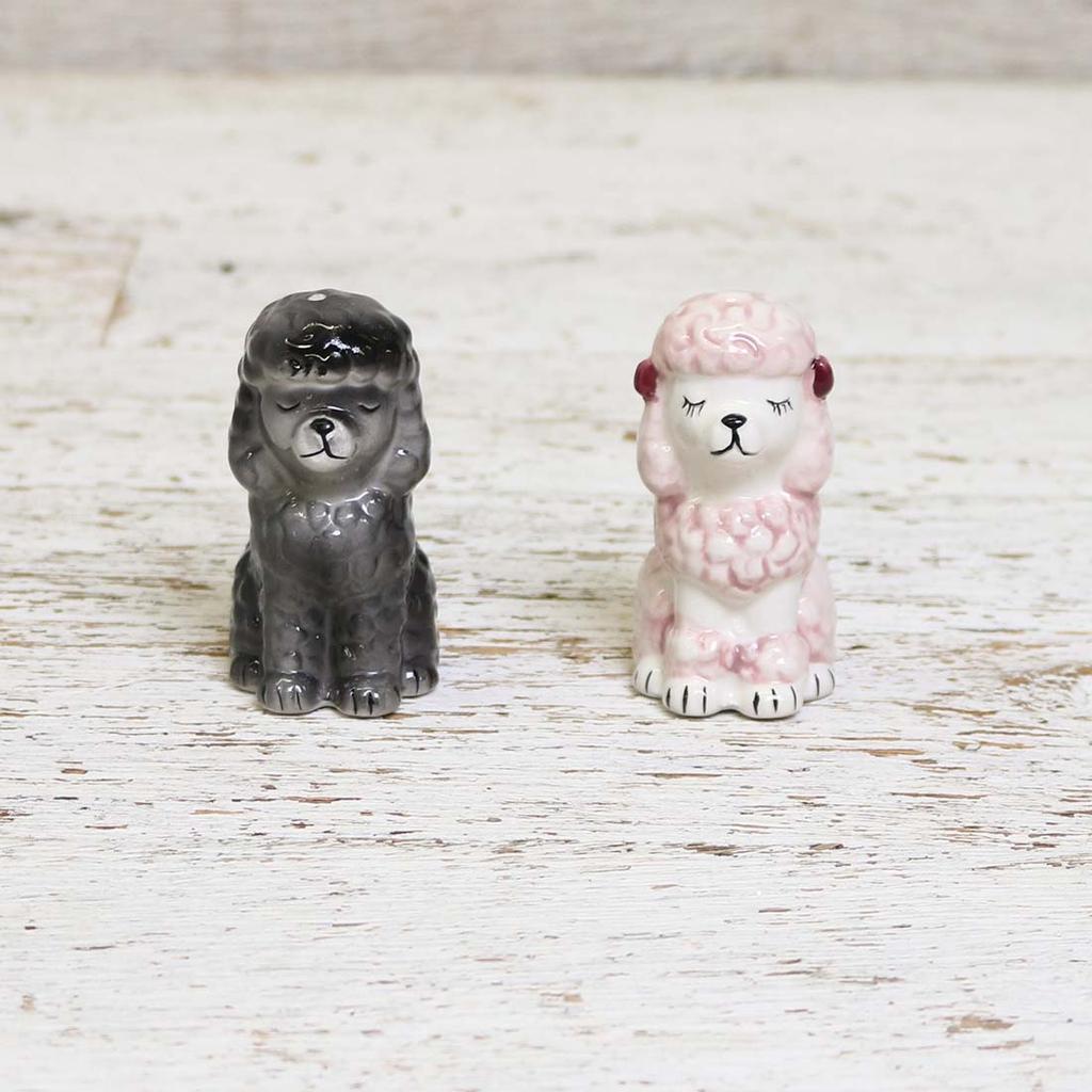 Poodle salt sale and pepper shakers