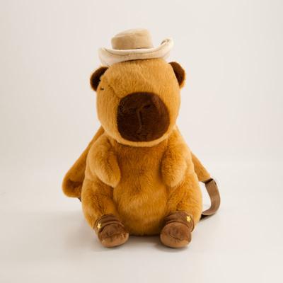 Cowboy Capybara Plush Backpack