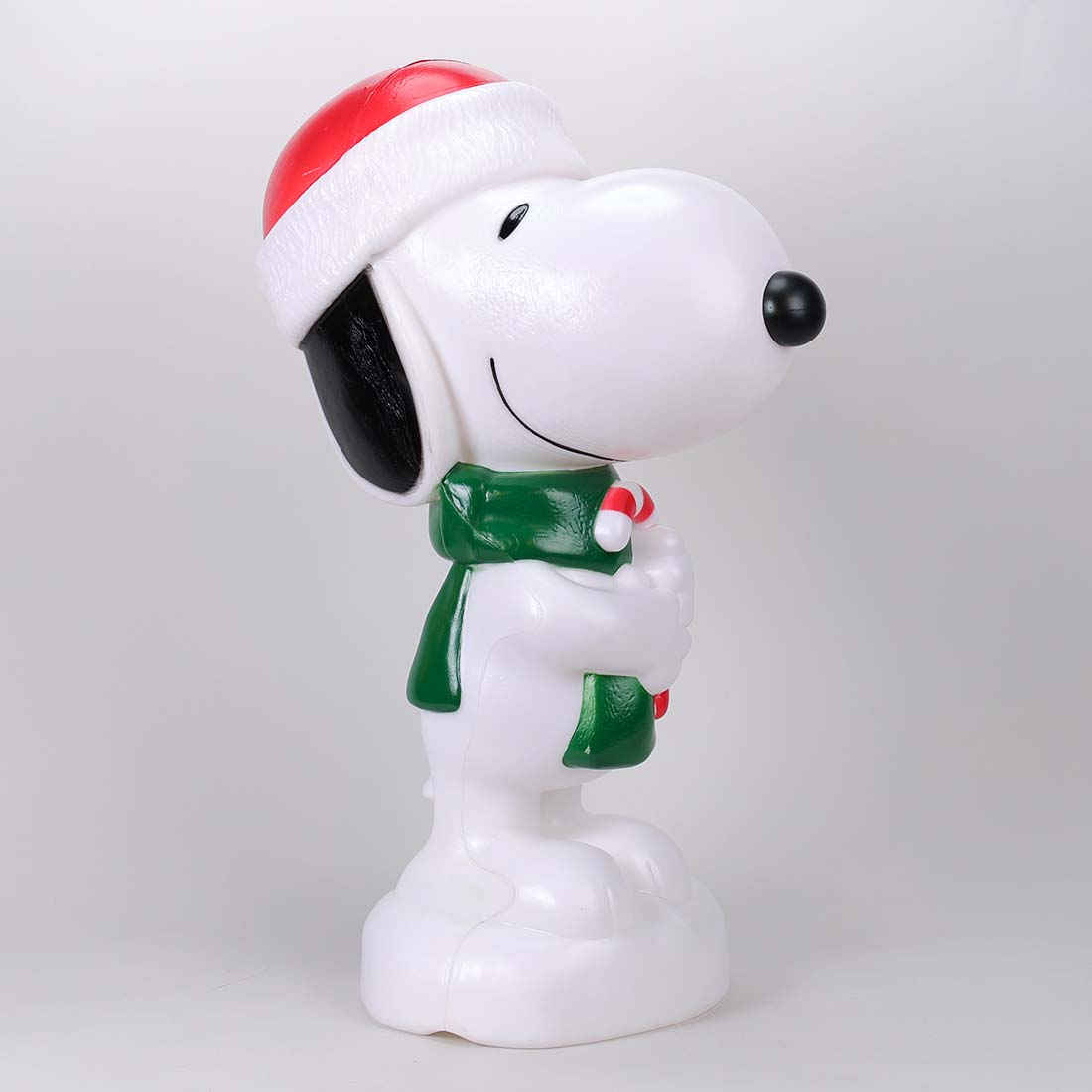 Vintage Peanuts Snoopy saving Christmas Blow Mold