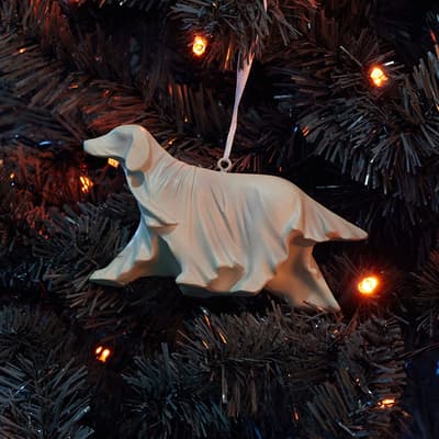 Resin Ghost Dog Ornament