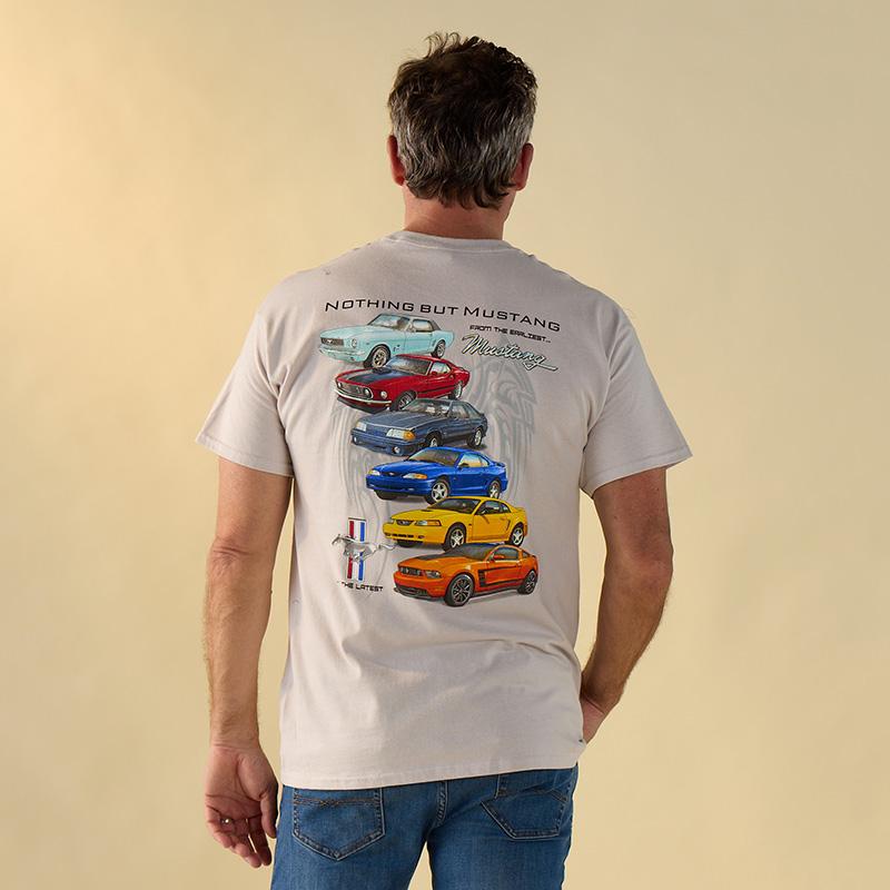 Nothing But Mustang Brown Tee - Cracker Barrel