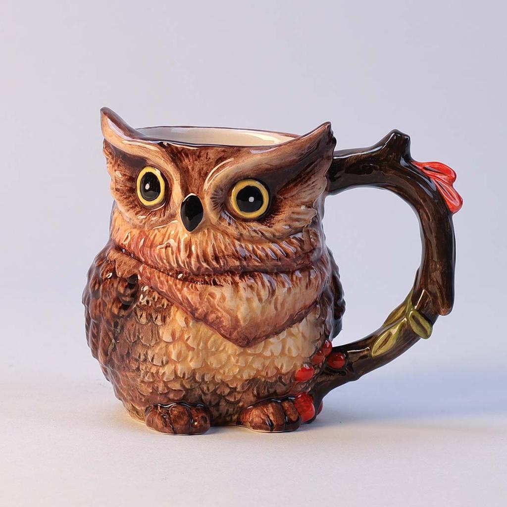 Rainbow cheapest Owl Mugs Set