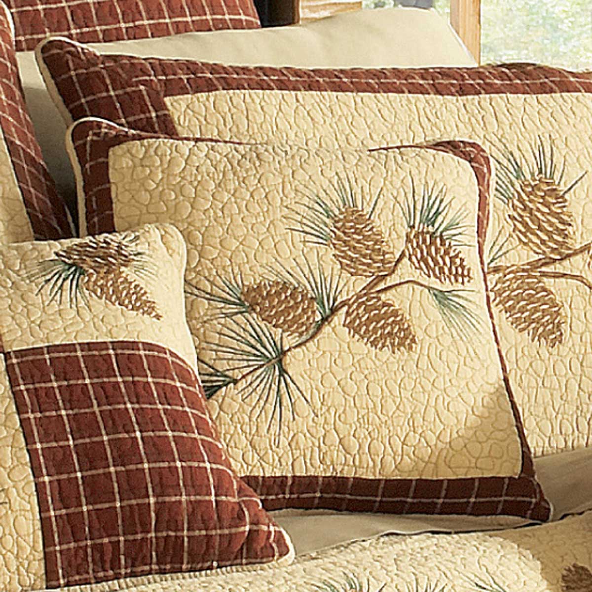 Pine Lodge Quilted Pillow