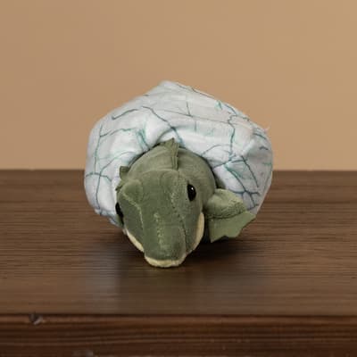 Hatching Crocodile in Egg Plush