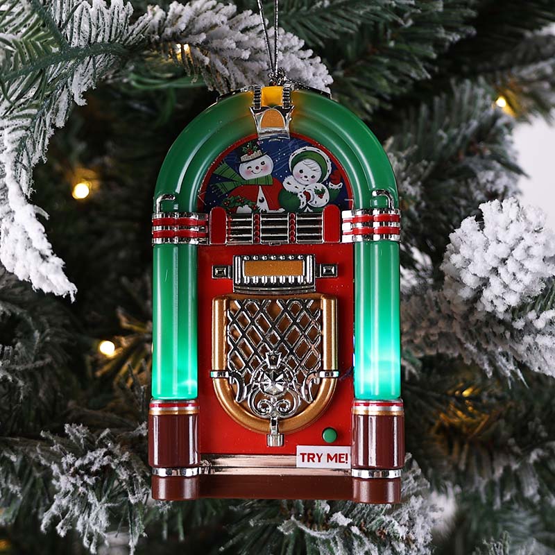 Mini Musical Jukebox Ornament Cracker Barrel