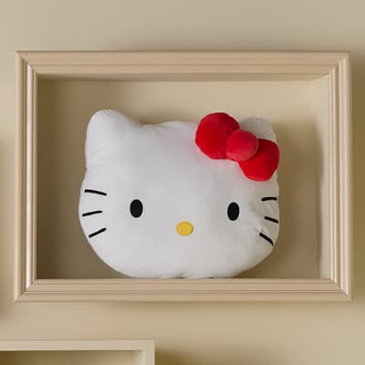 Hello Kitty Face Decorative Pillow