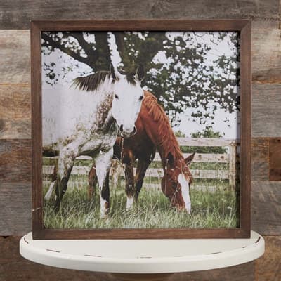 Horses Framed Wall Decor