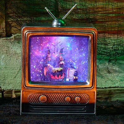 Witch Tv Led Glitter Globe