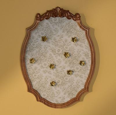 Wood Hanging Push Pin Board