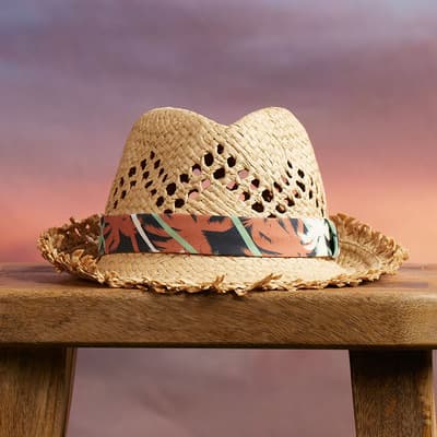 Toddler Tropical Fringe Fedora
