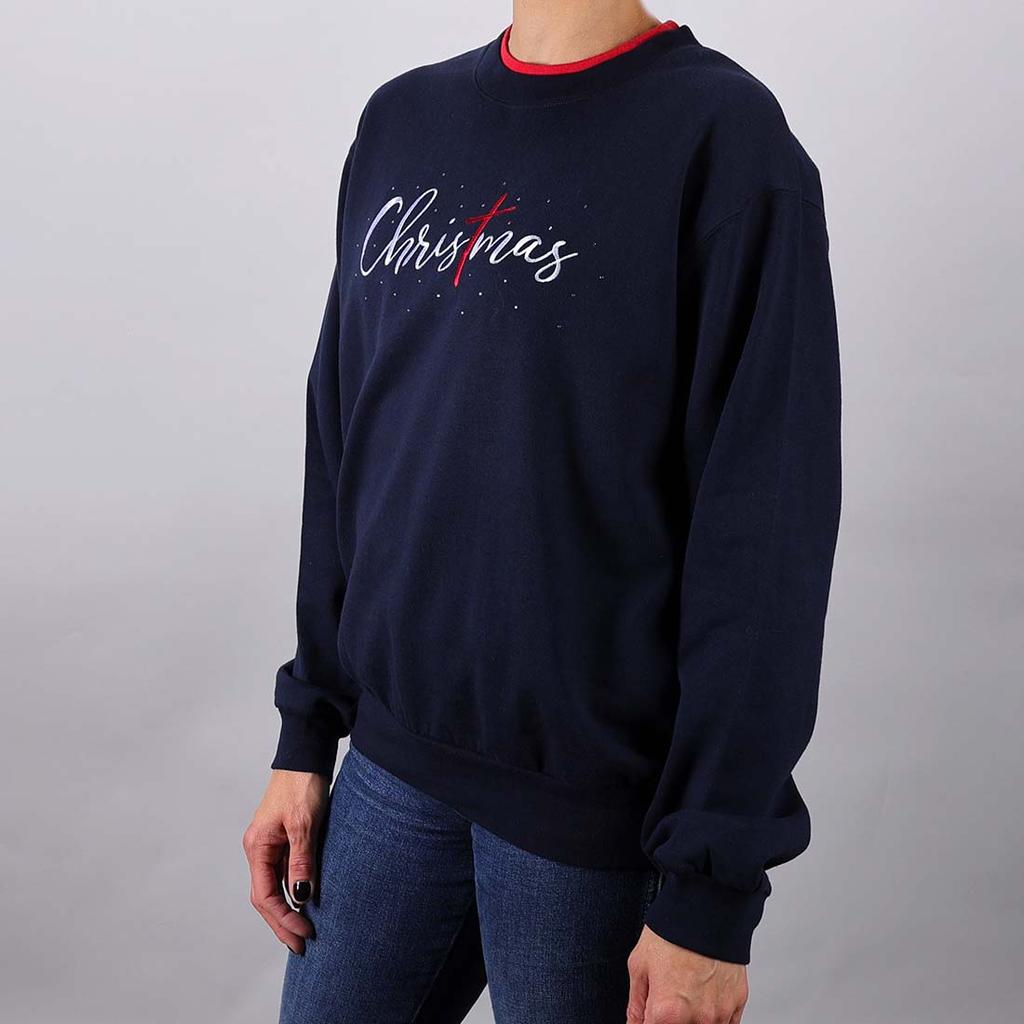 Christmas Script Pullover Sweatshirt Cracker Barrel