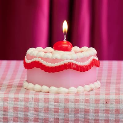 Heart Shaped Cake Candle