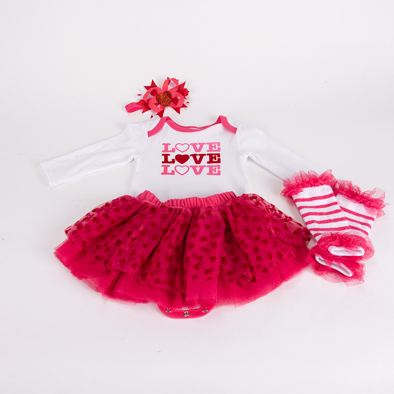 Toddler Love Heart Tutu Skirt Set - Cracker Barrel