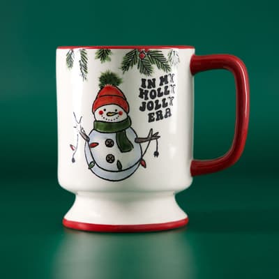 Holly Jolly Era Wax Resist Mug