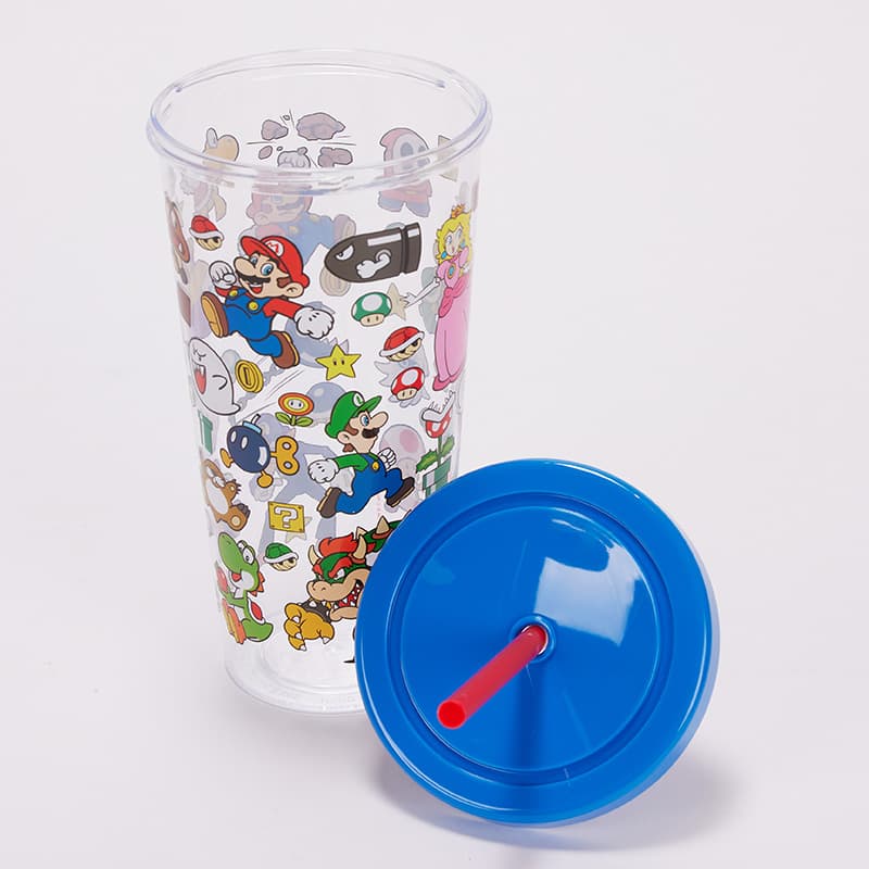 Super Mario: Home & Party Straw Tumbler (Underwater Course)