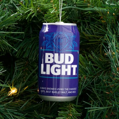 Bud Light Can Ornament