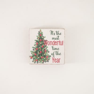 Wonderful Time Mini Block Sign