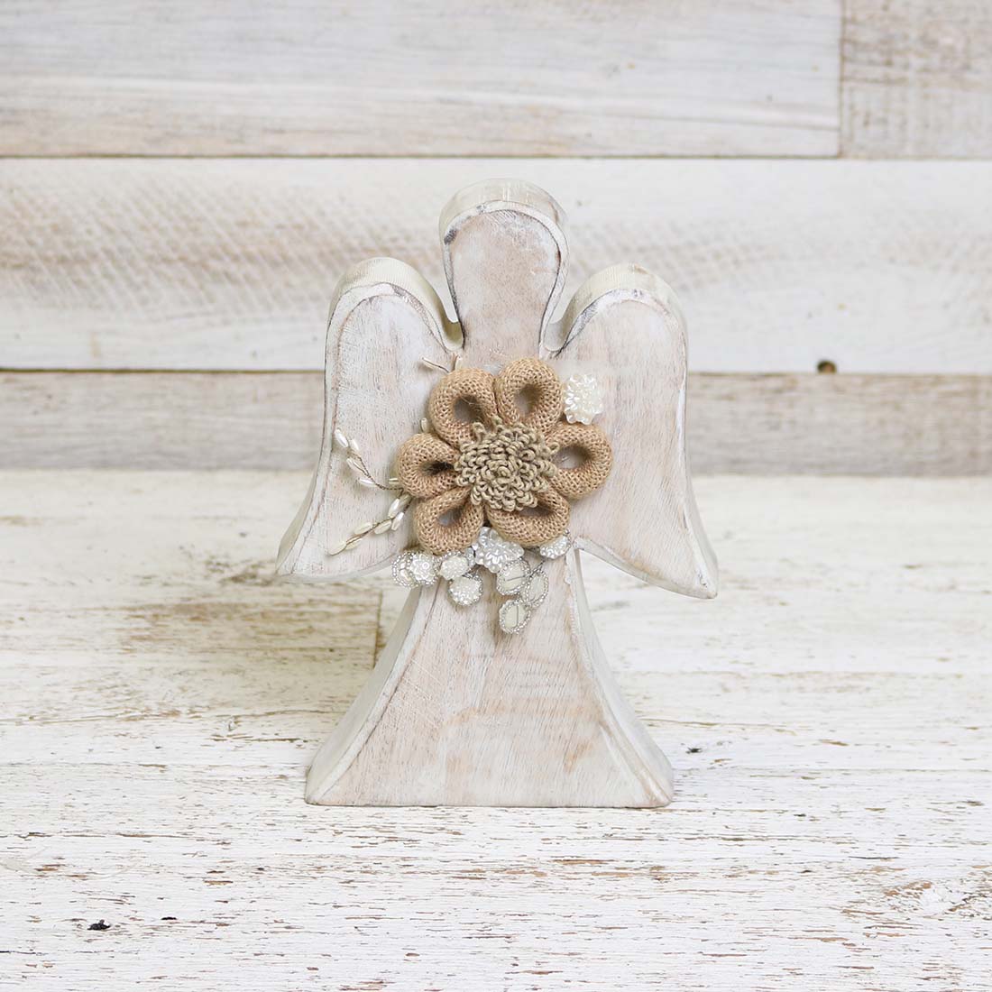 Wooden Angel Figurine Cracker Barrel