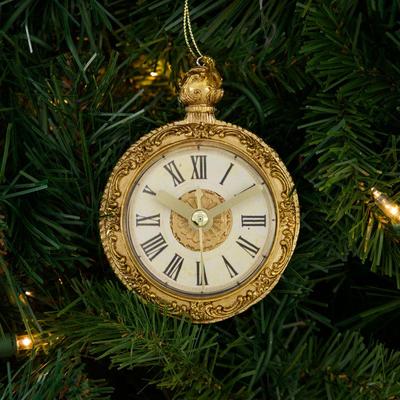 Vintage Look Pocket Watch Ornament