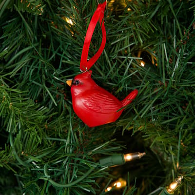 Resin Cardinal Ornament