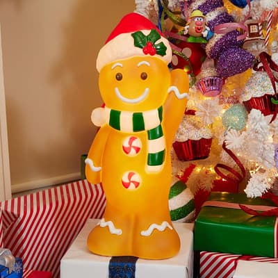 Lighted Blow Mold Gingerbread Man