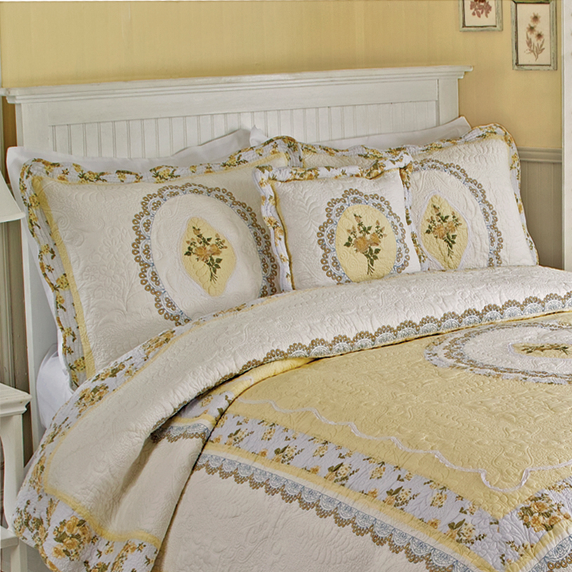 Classic Cameo Quilted Standard Sham Cracker Barrel
