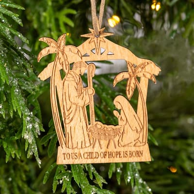 Laser Cut Nativity Ornament