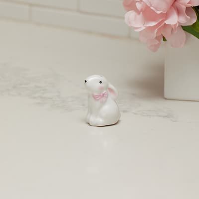 Bunny with Pink Bow Salt Shaker