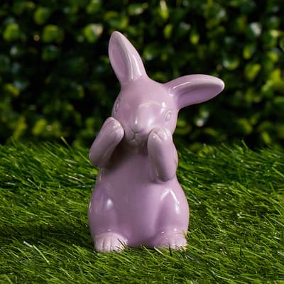 Ceramic Bunny - Purple