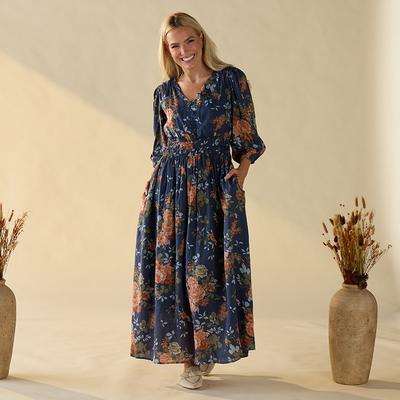 Navy Floral Maxi Dress