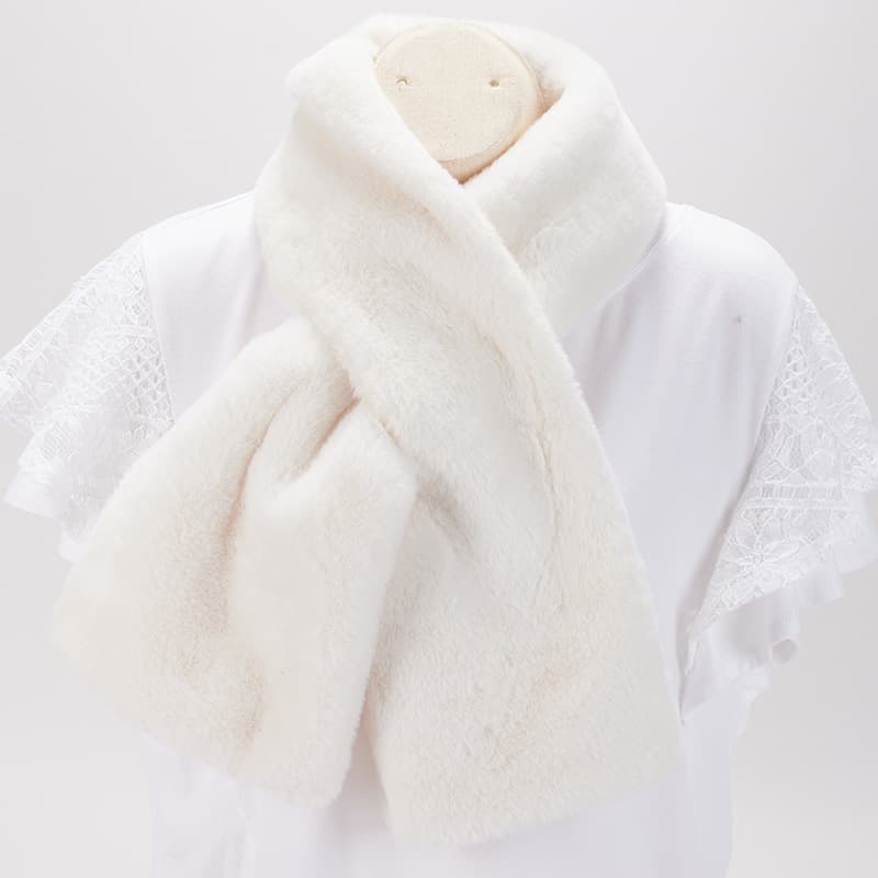 Faux Fur Pull Through Scarf