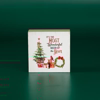 Most Wonderful Time Block Sign