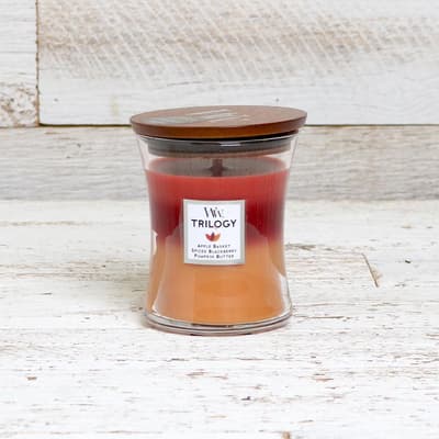 WoodWick Autumn Harvest Medium Trilogy Jar Candle