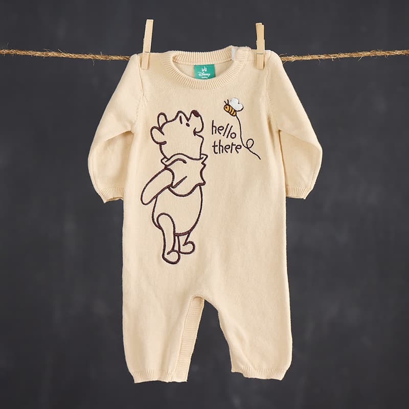 Infant Winnie the Pooh Sweater Romper Cracker Barrel
