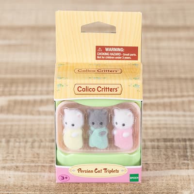 Calico Critters Persian Cat Triplets