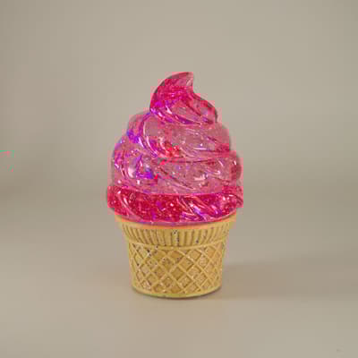 Ice Cream Glitter Globe