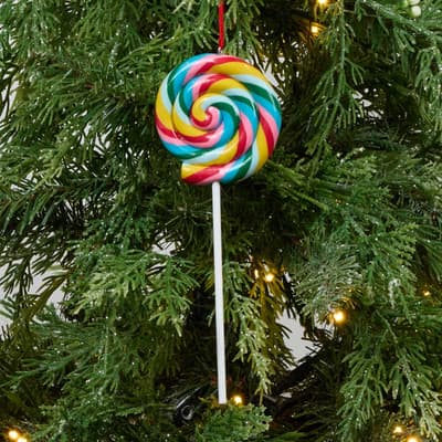 Rainbow Lollipop Ornament