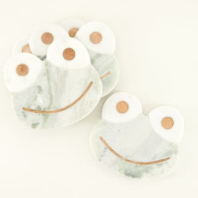 Frog Shaped Marble Coasters